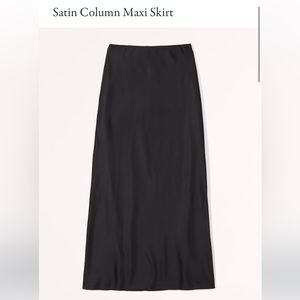 Abercrombie Satin Maxi Skirt NWT